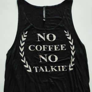 Women's Triumph No Coffee No Talkie Tank Top Size Medium
